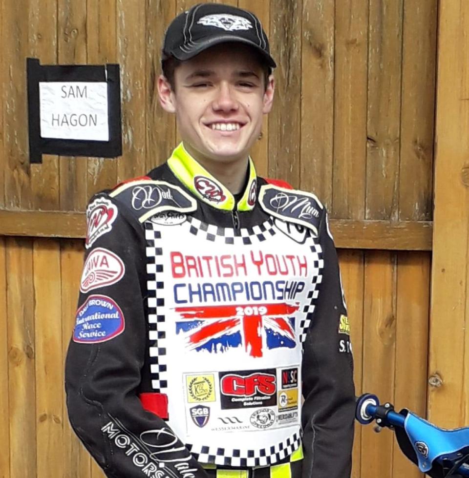 15-year-old Speedway racer Sam Norris