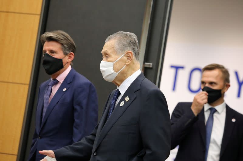 World Athletics President Sebastian Coe Meeting with Tokyo 2020 President Mori Yoshiro