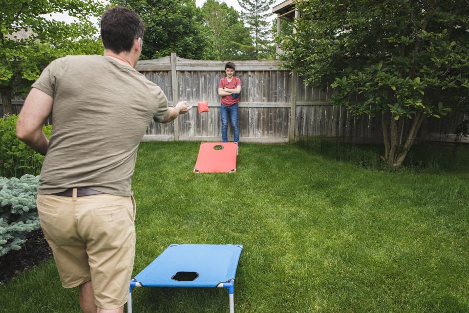 11) Play Cornhole in the Backyard