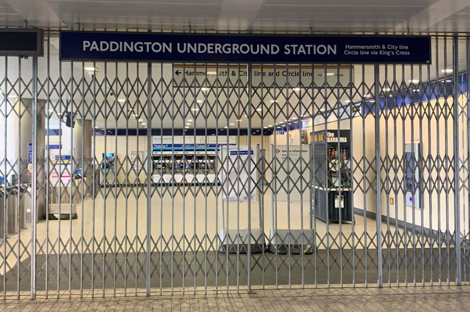 Paddington Underground station is shut this morning (PA)