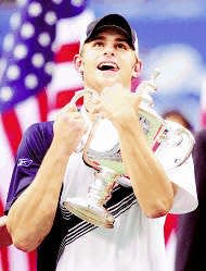It's been 20 years since an American man won a tennis major. Andy Roddick was the last to do it. He's seen celebrating his 2003 U.S. Open title in straight sets over Juan Carlos Ferrero. Three Americans — Francis Tiafoe, Ben Shelton and Taylor Fritz — are in the quarterfinals of this year's event. Tiafoe and Shelton will play each other Tuesday, and Fritz will play world No. 2 Novak Djokovic.