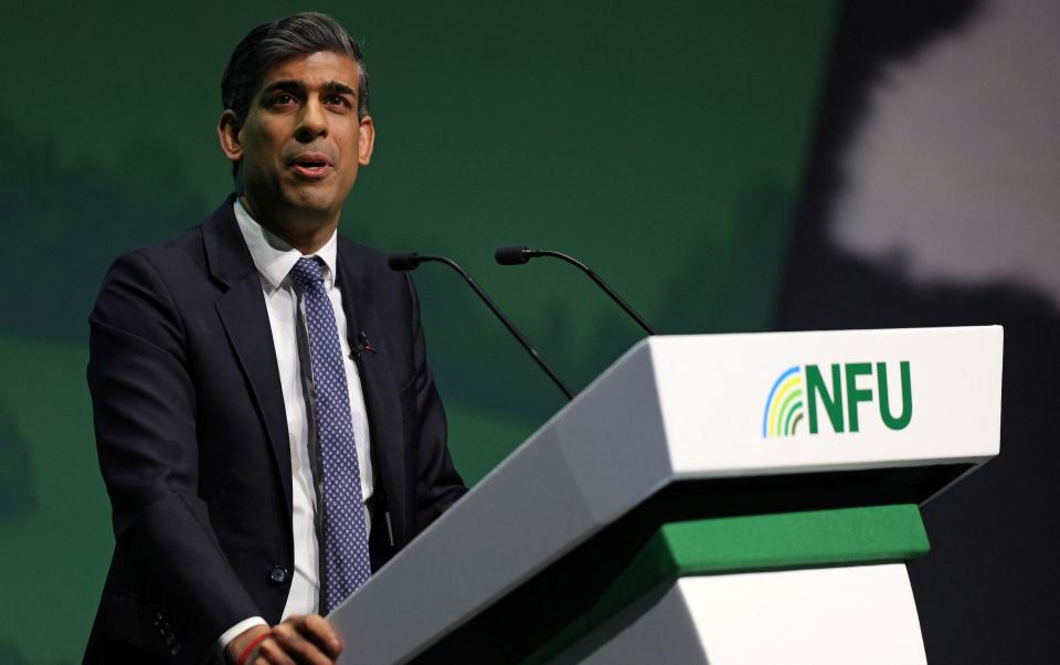 Rishi Sunak has addressed the National Farmers' Union (NFU) conference