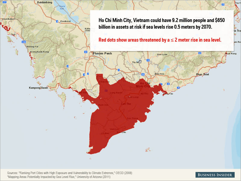 Ho Chi Minh City Sea Level Rise Map