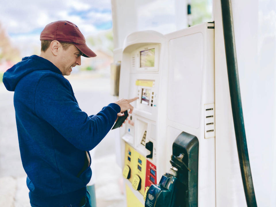 Bright spot: average gas prices in the U.S. are now below where they were one year ago. (Photo Credit: Getty Creative)