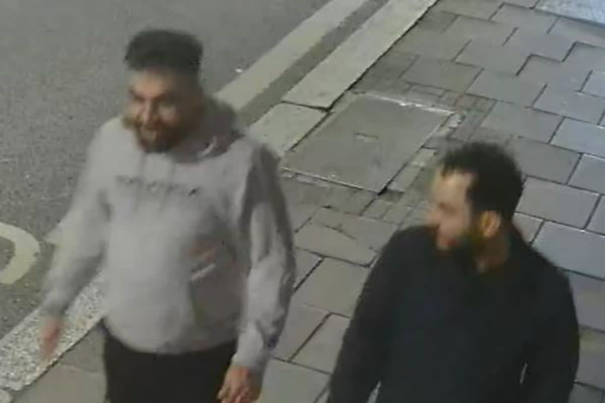 Detectives want to trace these two men after a woman was raped in Tottenham, north London  (Met Police)