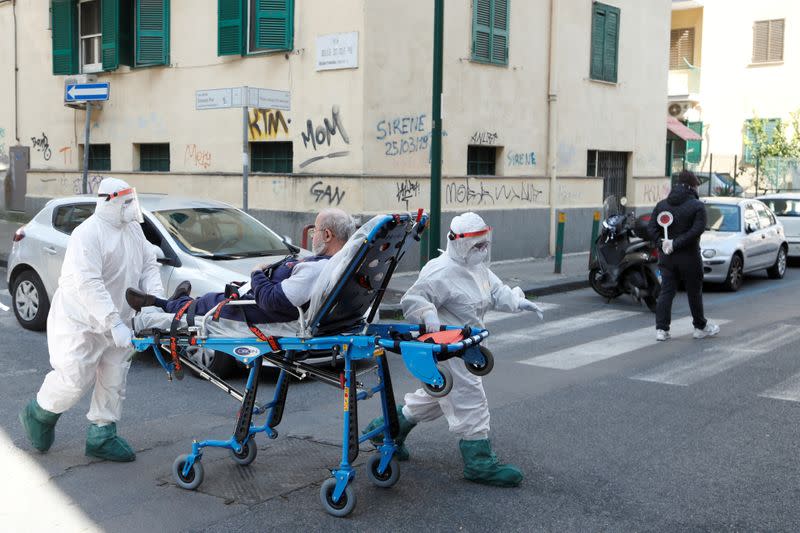 FILE PHOTO: Spread of coronavirus disease (COVID-19) in Naples