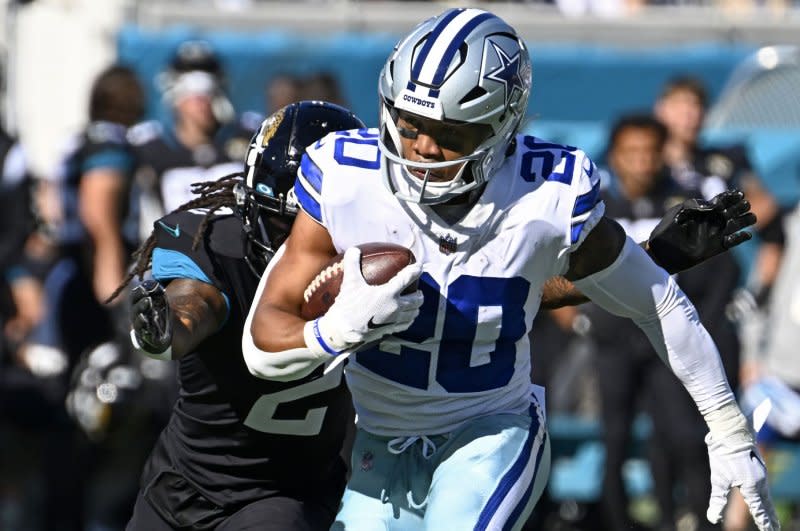 Running Back Tony Pollard (pictured) shared a backfield with Ezekiel Elliott in 2022, but is set to be the full-season starter in 2023. File Photo by Joe Marino/UPI