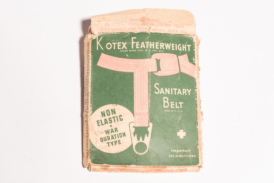 An early sanitary belt made by Kotex.