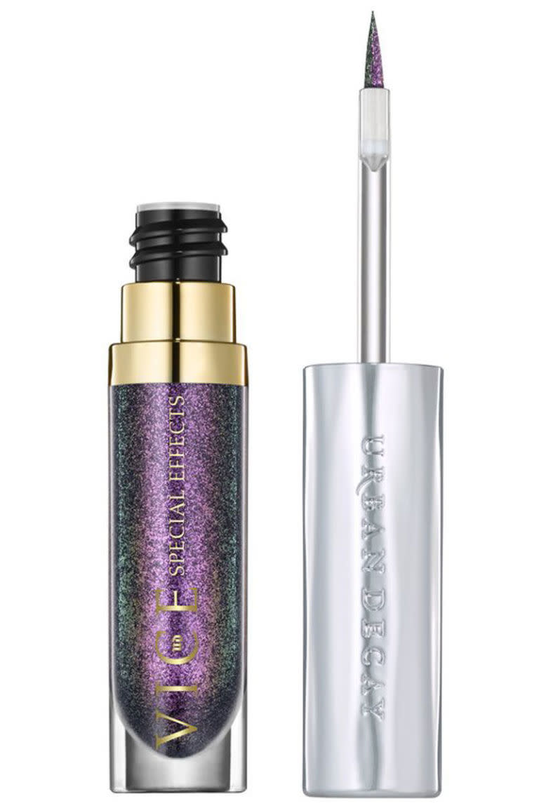 <p>This jelly lip topcoat (yes, that's a thing that exists now) glides over any lipstick, leaving behind a layer of long-wear purple glitter. Plus, it's a shade that's <em>begging </em><span>to be Instagrammed.</span><br></p><p><span><strong>Urban Decay</strong> </span>Vice Special Effects Long-Lasting Water-Resistant Lip Topcoat, $18.00, <a rel="nofollow noopener" href="http://www.sephora.com/vice-special-effects-long-lasting-water-resistant-lip-topcoat-P417934?skuId=1940808&icid2=products%20grid%3Ap417934" target="_blank" data-ylk="slk:sephora.com;elm:context_link;itc:0;sec:content-canvas" class="link ">sephora.com</a>.</p>