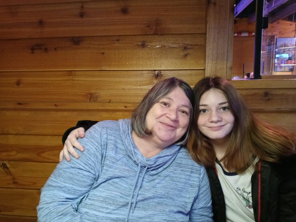 Angela Pastorino, right, with her grandmother, Debi Peabody, left, at Texas Roadhouse in February of this year. A memorial for Pastorino will be held Saturday at Christ Central Church in Cocoa.