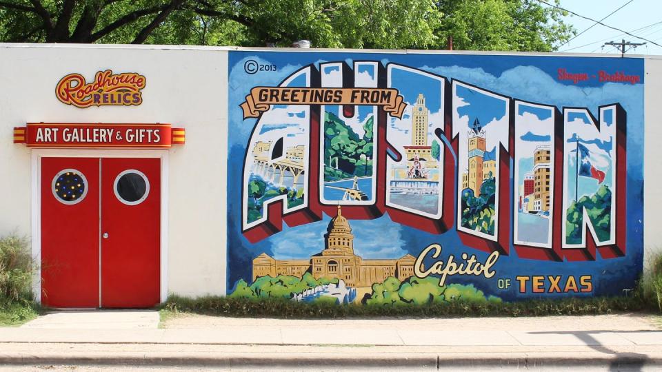 greetings from austin mural