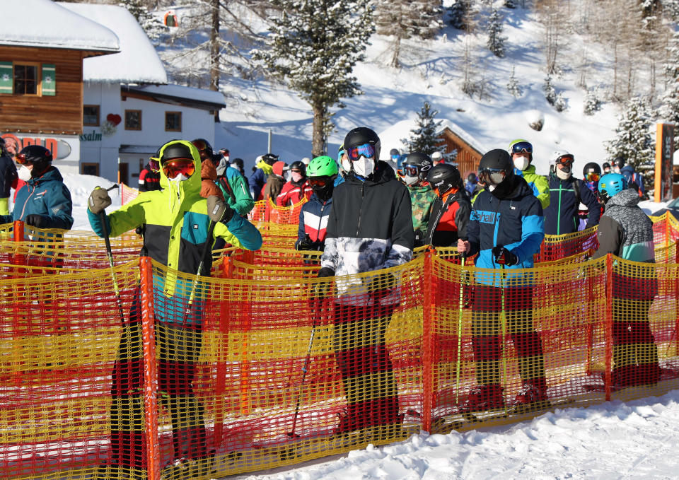 Der Andrang auf die österreichischen Skigebiete war am Wochenende riesig. (Bild: Chris Bauer/SEPA.Media /Getty Images)