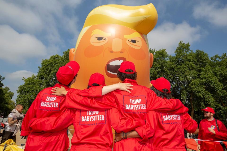 Donald Trump baby balloon: blimp is more than just protest symbol, it’s a platform for good, says organiser