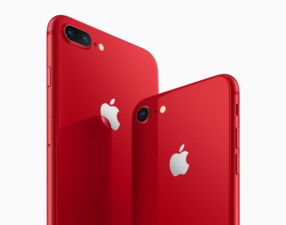 iPhone 8 and iPhone 8 Plus (Product) Red Special Edition.