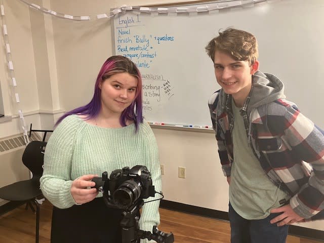 Central juniors Rebecca Patrick and Fox Dobbins (photo by Jonathan Turner).