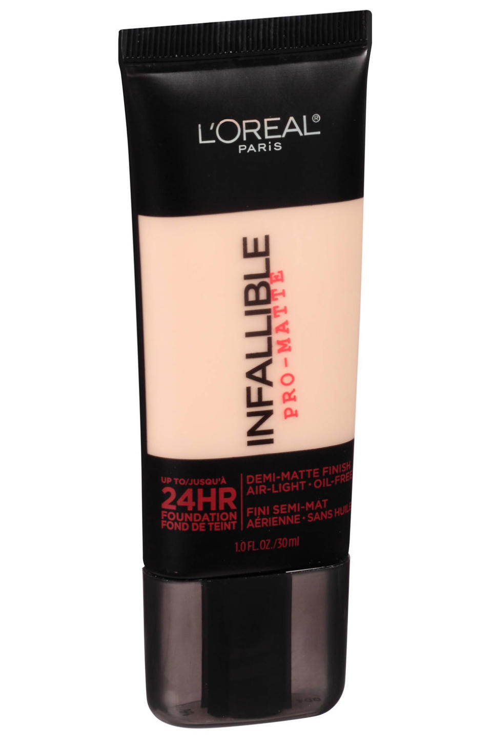 <p>Fans of this drugstore foundation swear it covers anything you've got and won't disappear until you wash it off at the end of the day.</p><p><strong>L'Oréal Paris </strong>Infallible Pro-Matte Foundation, $12.99, <a rel="nofollow noopener" href="http://www.lorealparisusa.com/products/makeup/face/foundation-makeup/infallible-pro-matte-foundation.aspx?shade=Classic-Ivory-101" target="_blank" data-ylk="slk:lorealusa.com;elm:context_link;itc:0;sec:content-canvas" class="link ">lorealusa.com</a>.</p>