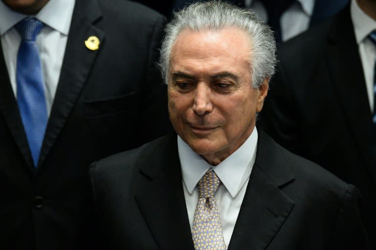 New Brazilian President Michel Temer says he wants to create jobs and stability