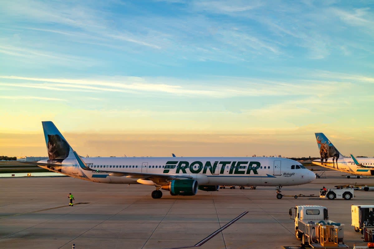 A Frontier plane at Orlando International  (Getty Images)