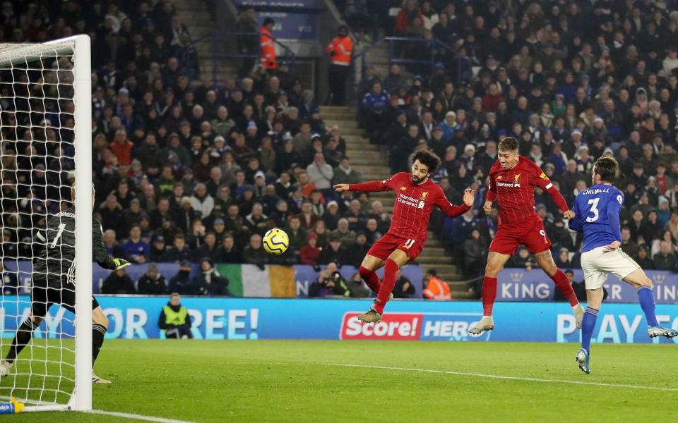Firmino scores against Leicester