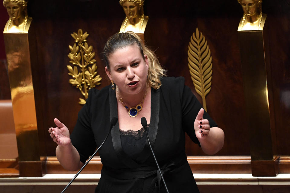 Vote sur les retraites : le signalement de Panot sur Le Maire pour corruption classé sans suite (Photo de Mathilde Panot prise à l’Assemblée nationale)