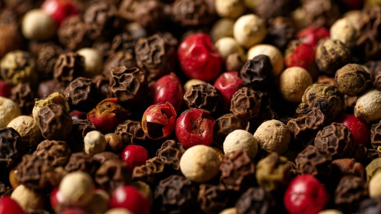 many whole peppercorns