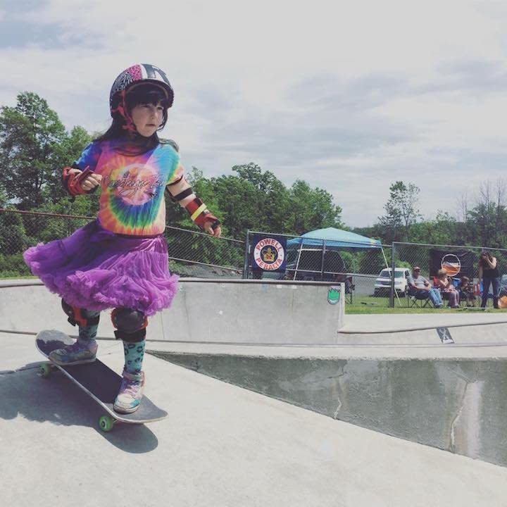 "My 5-year-old&nbsp;loves to skateboard."