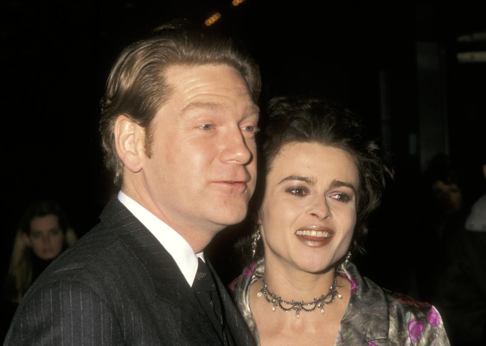 Kenneth Branagh and Helena Bonham Carter at the NY Premiere of 'The Theory of Flight', Sony Lincoln Square, New York City. (Photo by Ron Galella/Ron Galella Collection via Getty Images)