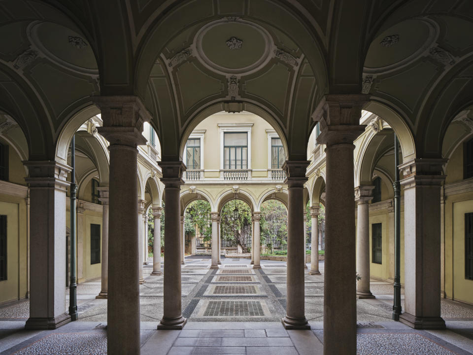 
The historic Palazzo Branca and Palazzo della Banca Commerciale in Milan, where Rosewood Milan will open in 2025