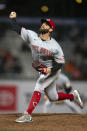 Cincinnati Reds pitcher Tejay Antone delivers against the San Francisco Giants during the sixth inning of a baseball game, Monday, April 12, 2021, in San Francisco, Calif. (AP Photo/D. Ross Cameron)