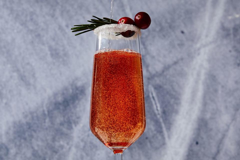 Cranberry Mimosas