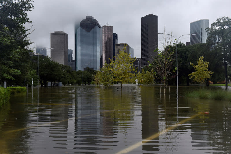 Emergency workers in Houston have bigger things to worry about than a football game. (Reuters)