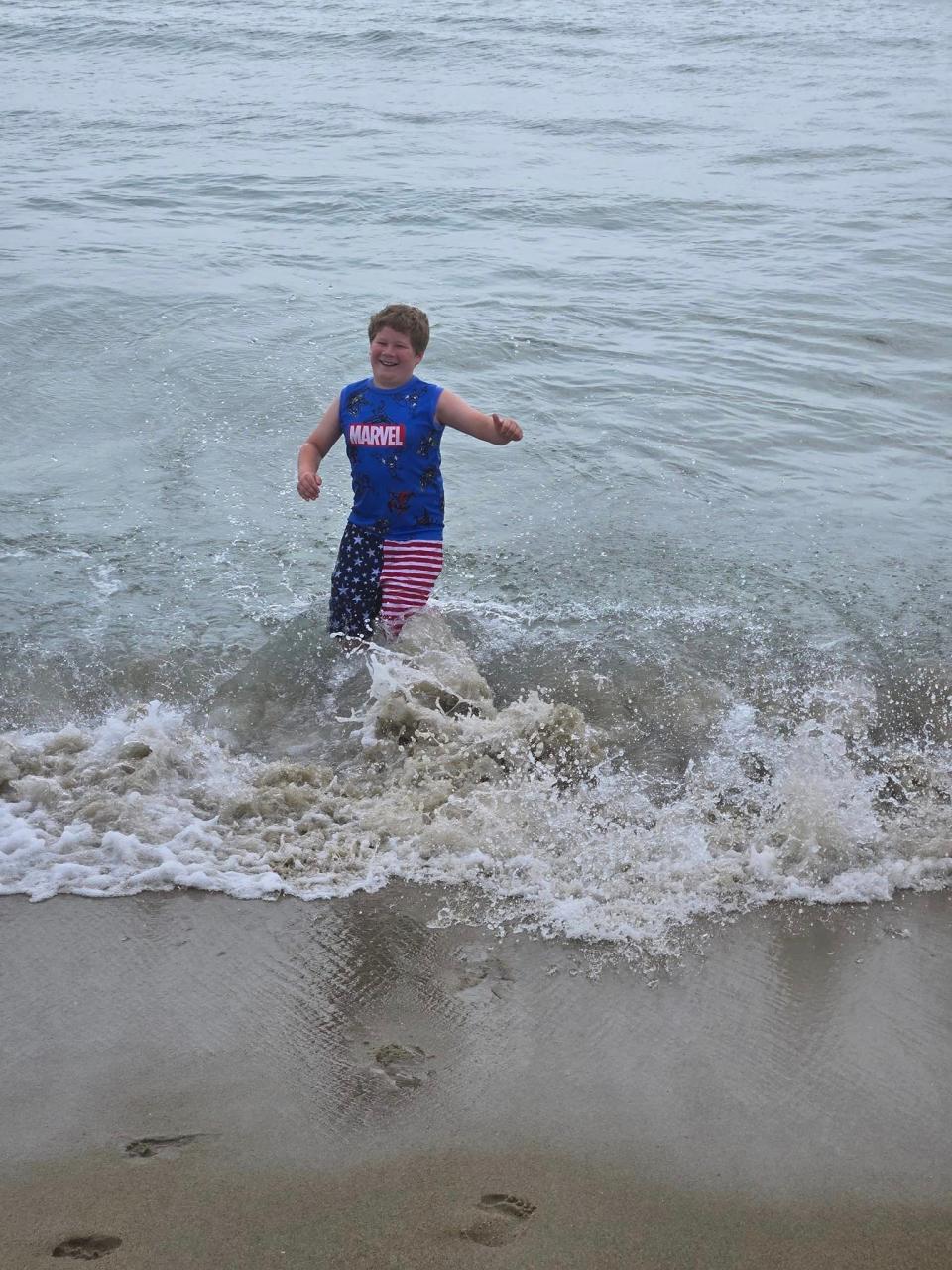 Heather Cassani's 10-year-old son Declan collapsed after spending time in the water at Hampton Beach July 4 with what Cassani was told by first responders were symptoms of hypothermia.