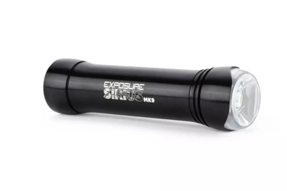 Image shows Exposure Sirius Mk9 Daybright bike light.