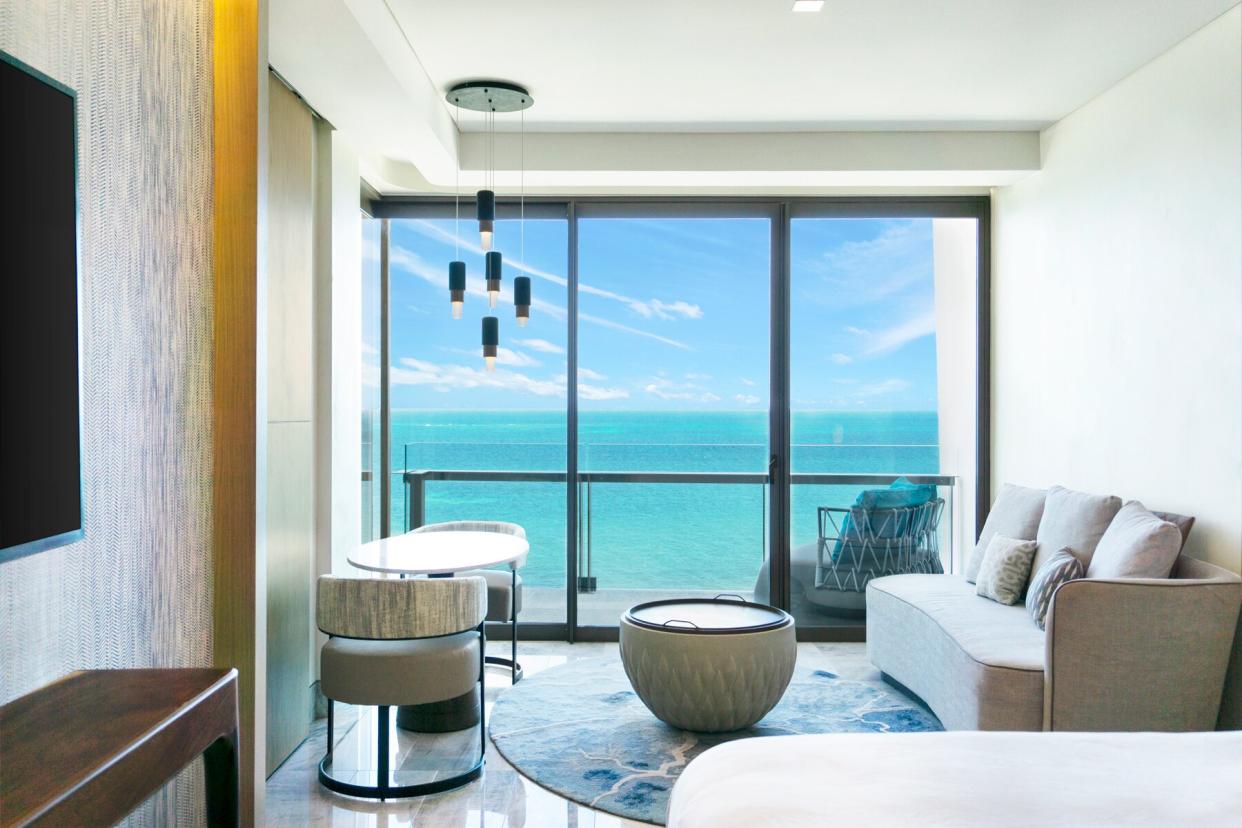 Oceanfront suite with balcony