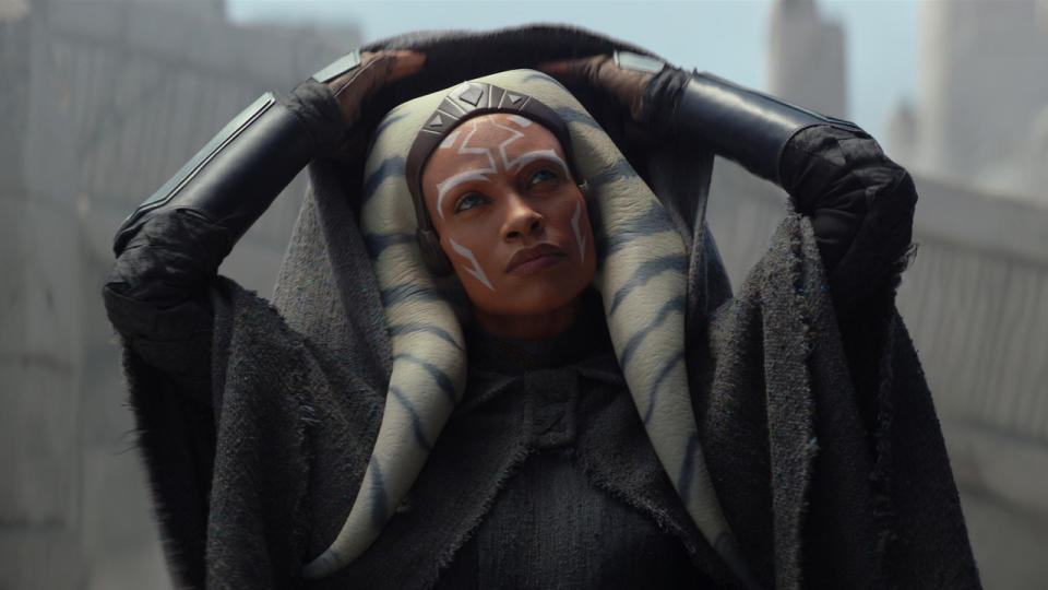 Rosario Dawson as Ahsoka Tano in Ahsoka trailer