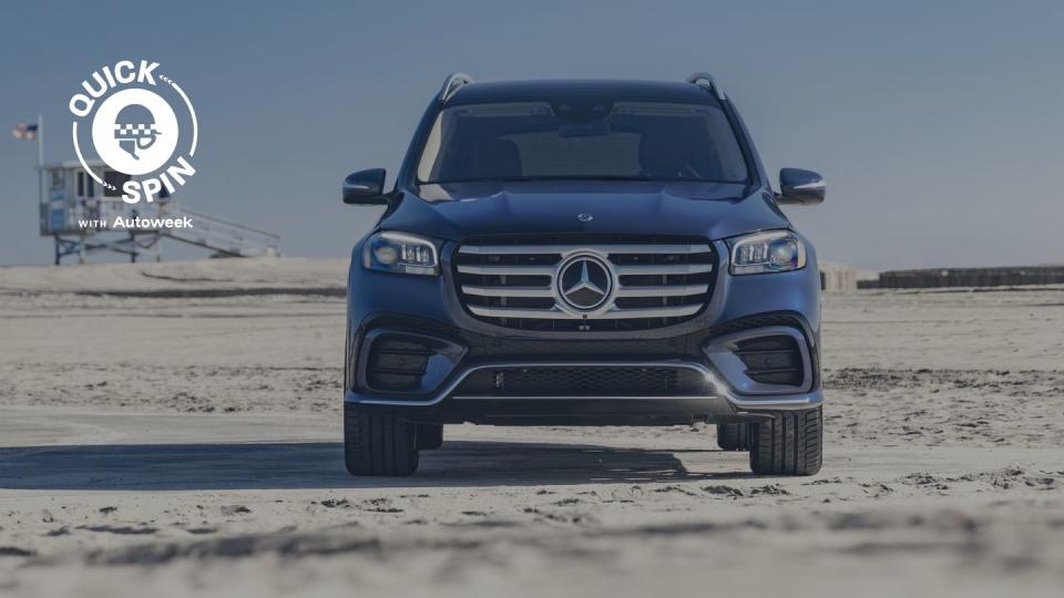 mercedesbenz gls on a beach