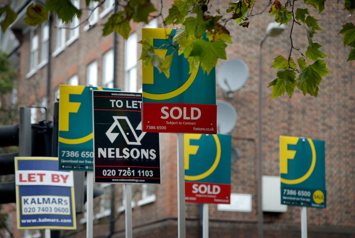 The number of house sales roughly halved in June compared with the same month a year earlier, according to HM Revenue and Customs figures (Anthony Devlin/PA) (PA Archive)