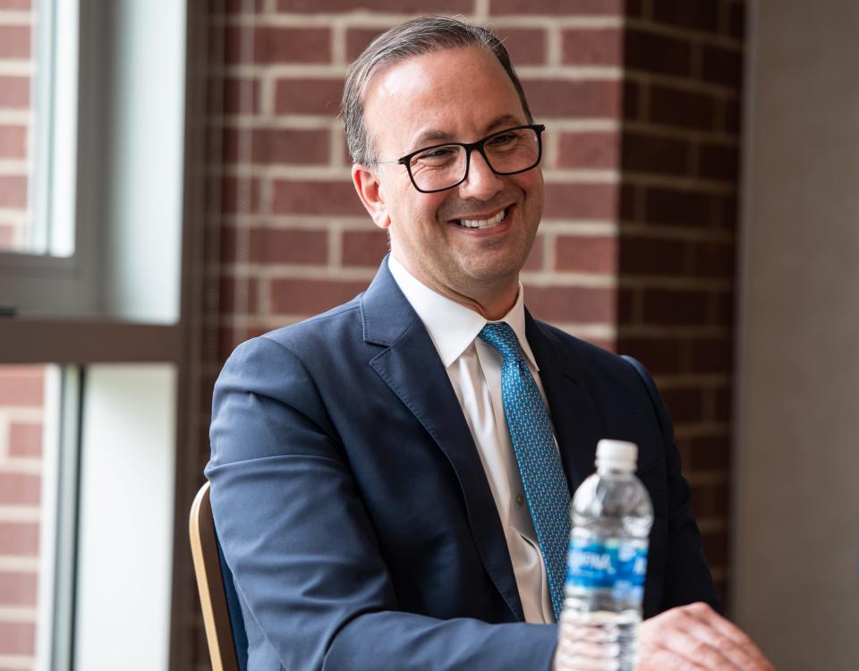R.J. Nemer, dean of UA's College of Business and the new university president, speaks Wednesday about his plans for the university going forward.