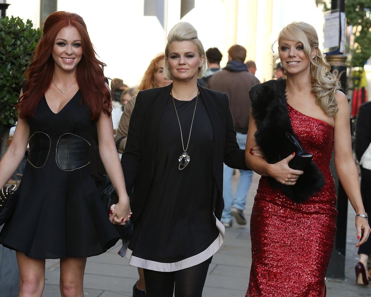 Atomic Kitten's Natasha Hamilton, Kerry Katona and Liz McClarnon in 2013.