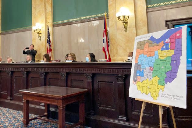 The Ohio Redistricting Commission repeatedly drew GOP-friendly partisan gerrymanders that were rejected by the Ohio Supreme Court. A new GOP majority could now accept those gerrymanders. (Photo: Julie Carr Smyth via Associated Press)