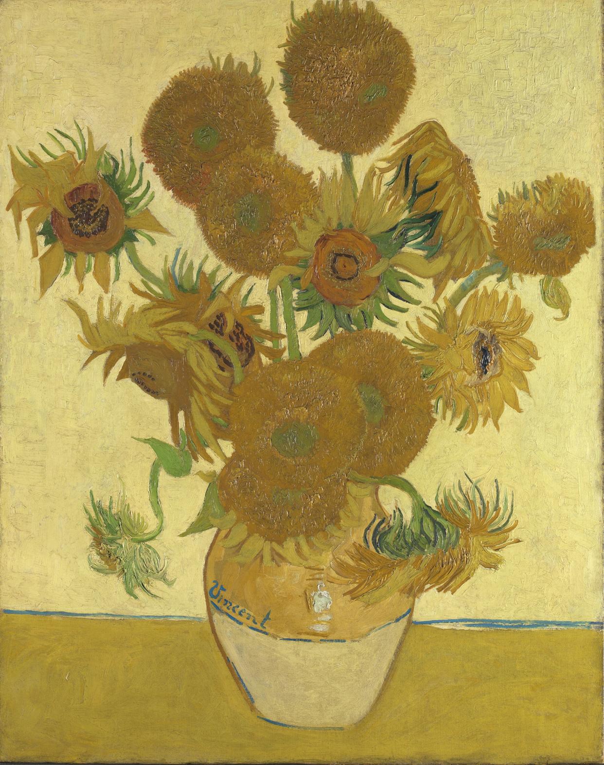 Van Gogh’s Sunflowers, painted in 1888, is one of the National Gallery’s most recognisable works (The National Gallery, London/PA)