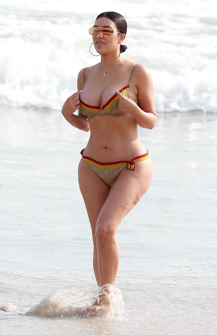 Kim Kardashian Can't Be Contained! See Her Body Busting Out Of