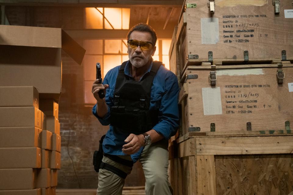 Arnold Schwarzenegger gets in the action in "Fubar."