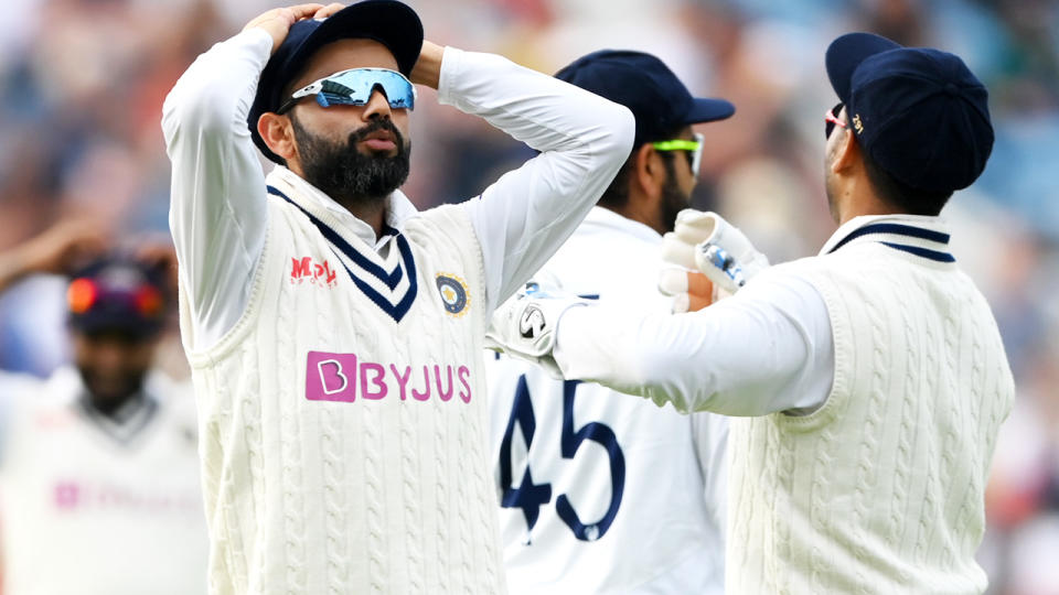 Virat Kohli, pictured here during the opening day of the third Test against England.