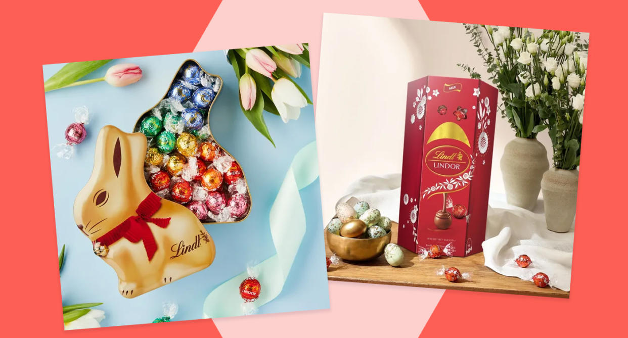 Celebrate Easter with Lindt's spring collection, featuring standout chocolate eggs, irresistibly smooth truffles and mini eggs. (Lindt / Yahoo Life UK)