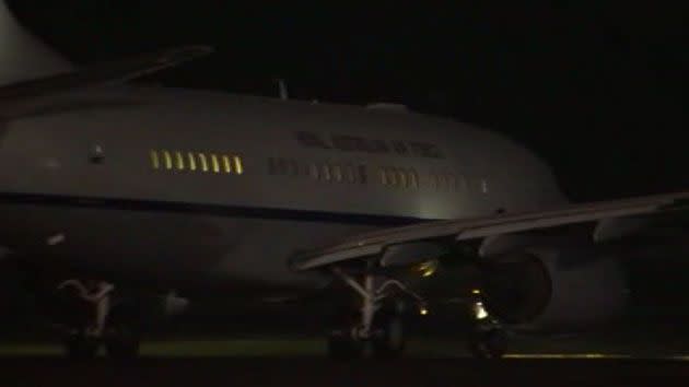 The jet cost taxpayers $30,000. Photo: 7 News