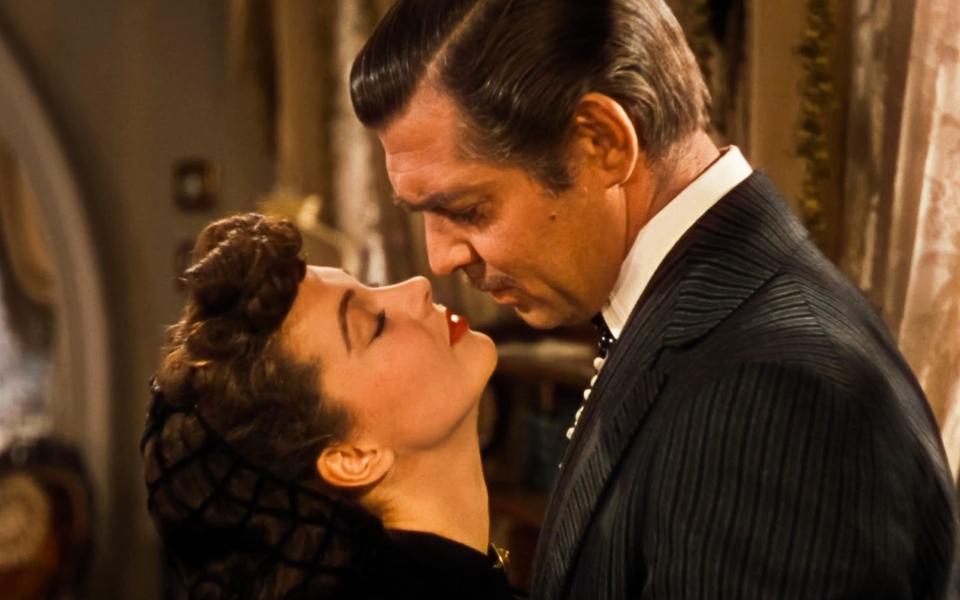 Vivien Leigh and Clark Gable in Hollywood's 1939 adaptation of Margaret Mitchell's Gone with the Wind - pictures@lmkmedia.com