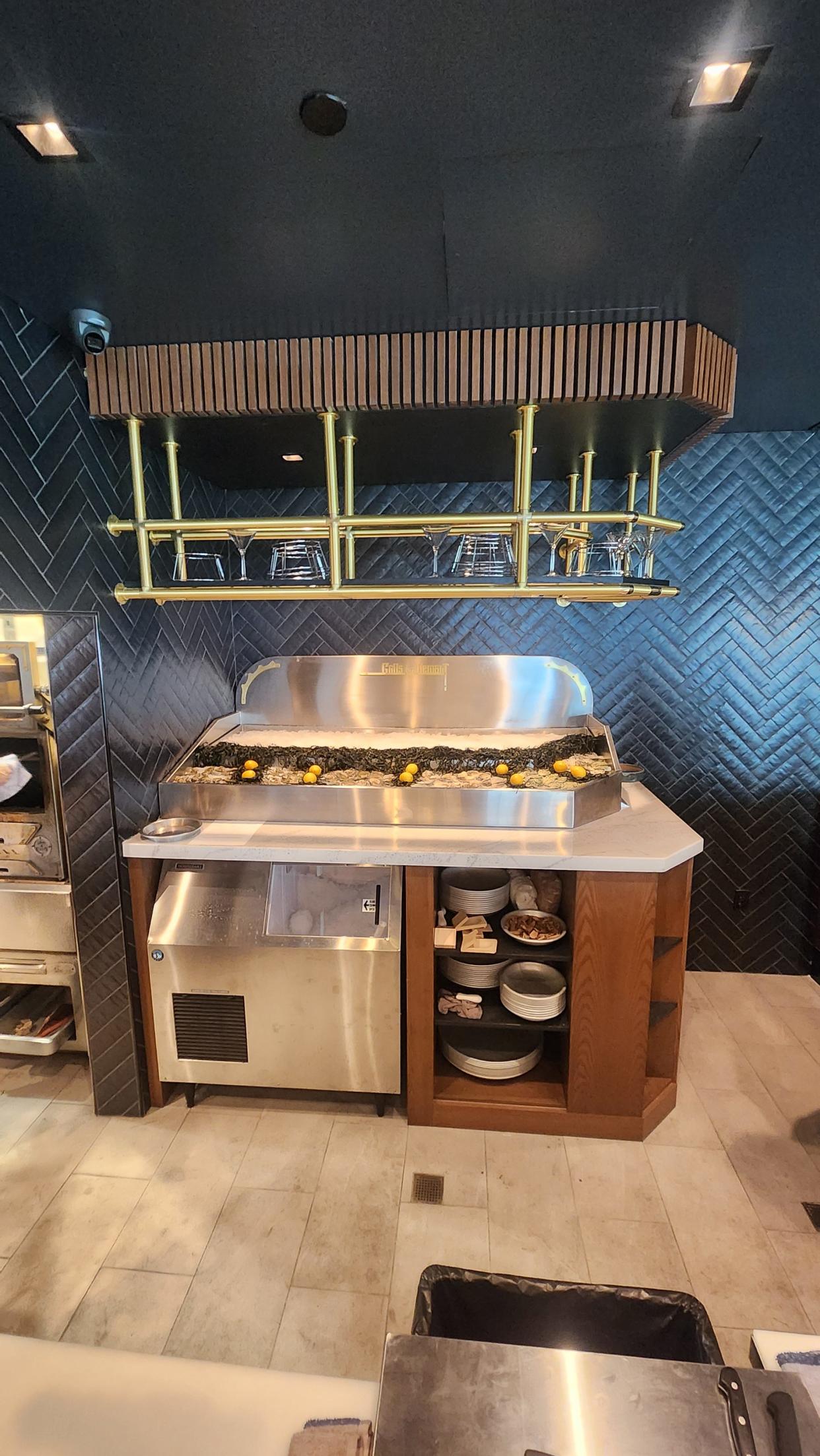 Grills by Demant built the oyster bar at Prime & Providence, the new steakhouse from Dominic Iannerelli and Cory Gourley in West Des Moines.