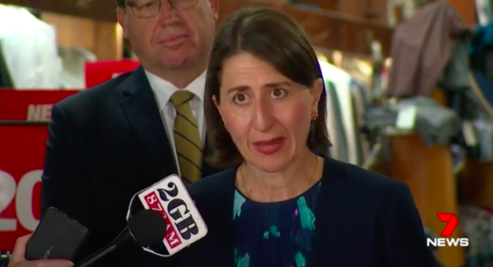 Gladys Berejiklian has promised better protection on the streets for NSW residents. Source: 7News