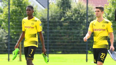 Ousmane Dembele Christian Pulisic Borussia Dortmund 09082017